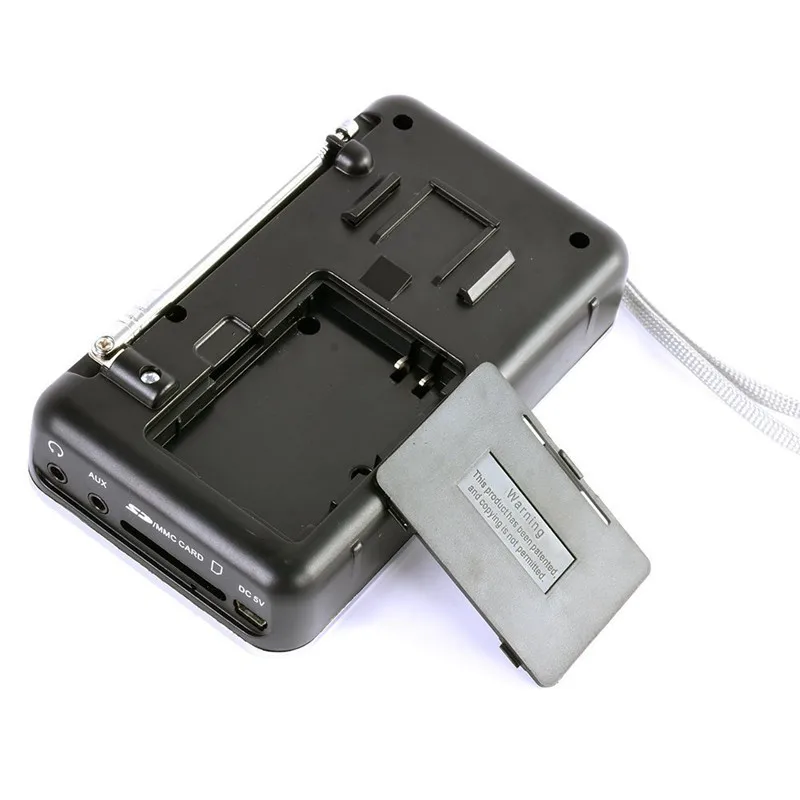 L 938 портативный FM радиоприемник перезаряжаемый мини цифровой светодиодный mp3