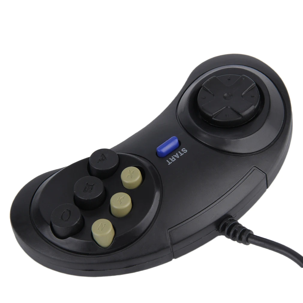 Шесть Buttoms игра ручка Command Pad пластиковые аксессуары для sega Mega Drive