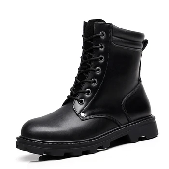 

Motorcycle Boots Leather Martin Botas Moto Thick Warm Fashion Motorsiklet Women Riding Motorbike Moto Shoes Flat Riding Boots