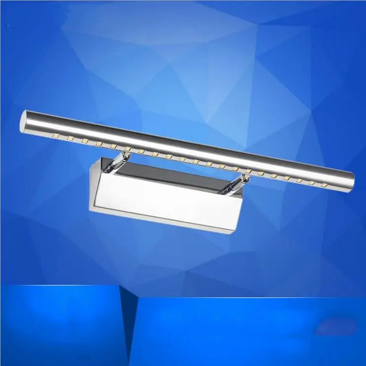 7 واط الحمام مرآة الجبهة ضوء مصباح الضوء 30 led 5050 smd الدافئة الأبيض الصمام حمام الجدار ضوء المقاوم للصدأ