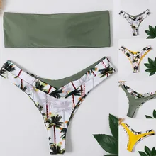 Сексуальные Купальники Bather купальники Biquini бикини кокосовый купальник с мягкой чашкой, пляжная одежда Купальные брюки купальный костюм женский купальник