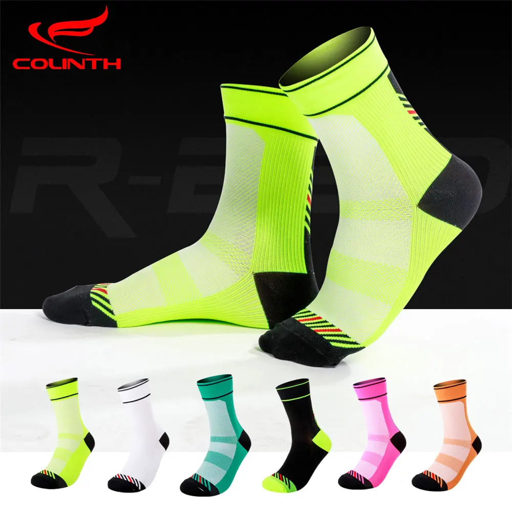 New Compression Socks Breathable Cycling Sports Socks Men Women Crew