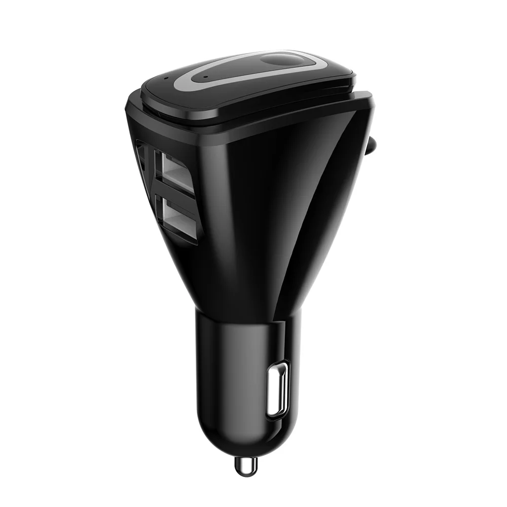 Bluetooth 4.1 Car charger with BT earphone with USB power adapt for