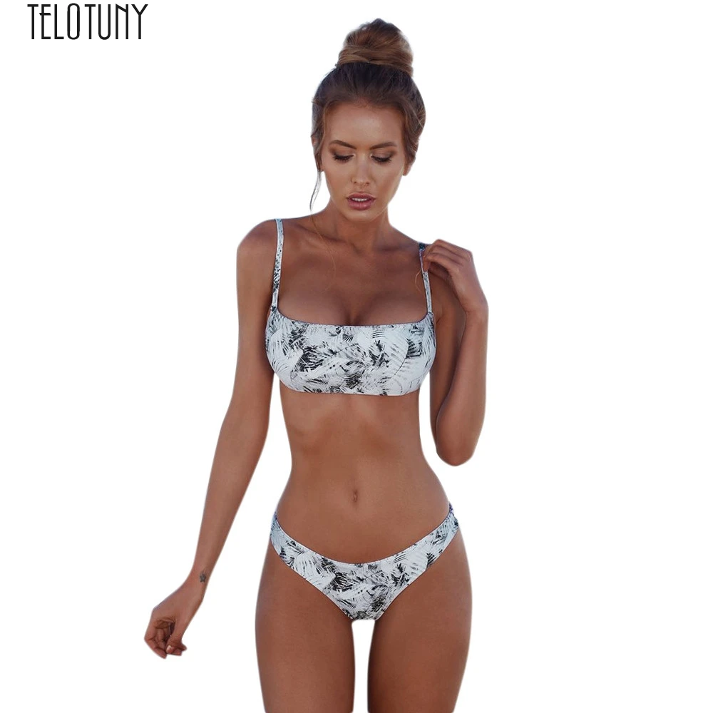 

TELOTUNY Lady swimwear Women Bandeau Bandage Set Push-Up Brazilian Beachwear Swimsuit Women Swimwear Fashion Hot Sale New Jan17