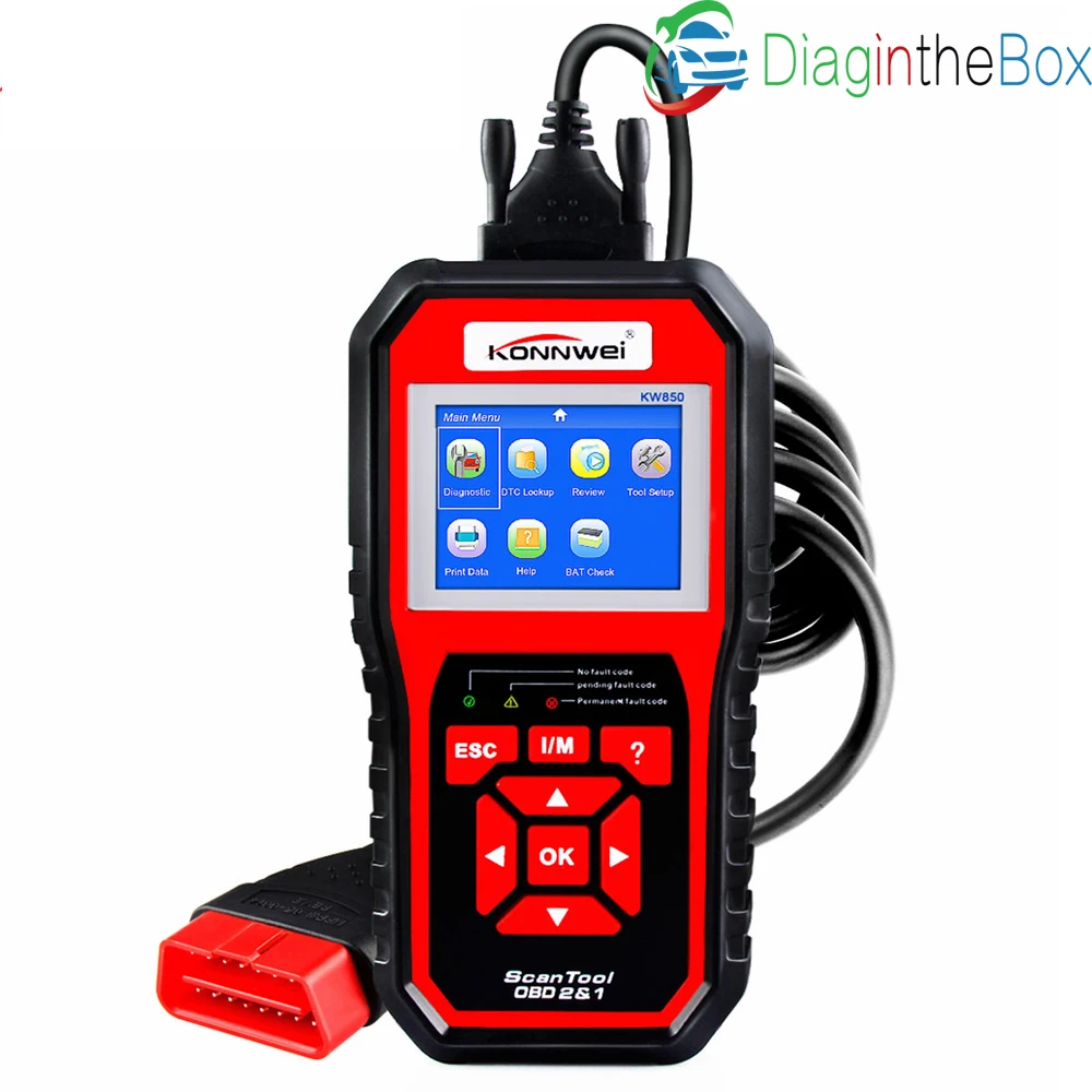 

NEW Automotive Scanner KONNWEI KW850 Enhanced OBD OBD2 Scanner Scaner Automotriz Diagnosis Car Scanner Tool OBD Scanner PK NT301