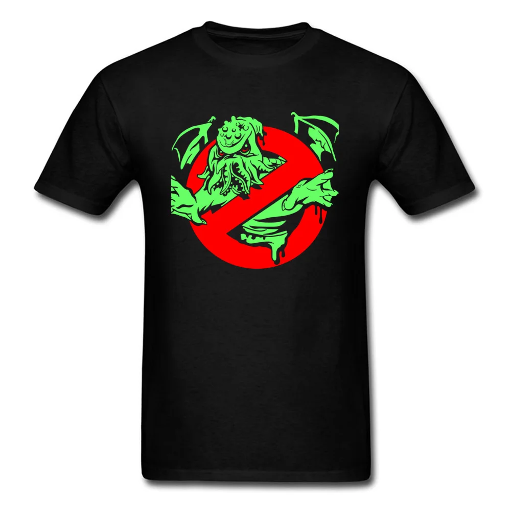 Cthulu Busters Cotton Simple Style Tops Tees 2018 Fashion Short Sleeve Student T-Shirt Casual ostern Day T Shirts Crewneck Cthulu Busters black