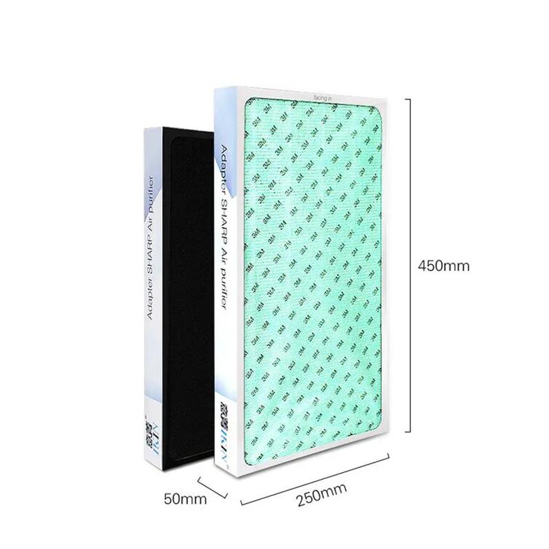 

5 In 1 Replacement Filter for Sharp Air Purifier KC-W380SW/Z380/BB60/Wb6 WG605 and So On 450*250*50mm