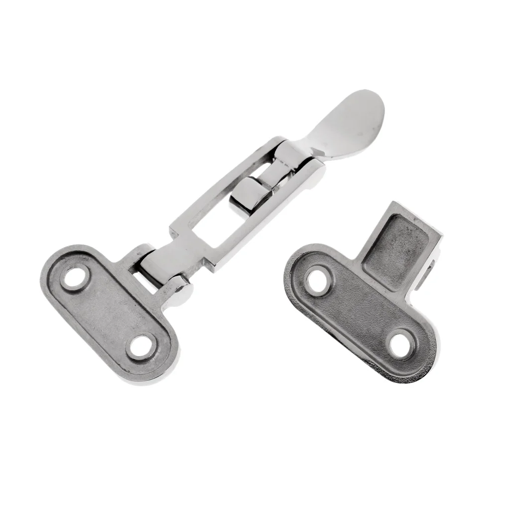  316 Stainless Steel Marine Boat Locker Hatch Anti-Rattle Latches Fastener Hold Down Clamp Marine Hardware Accessories 11x5cm 