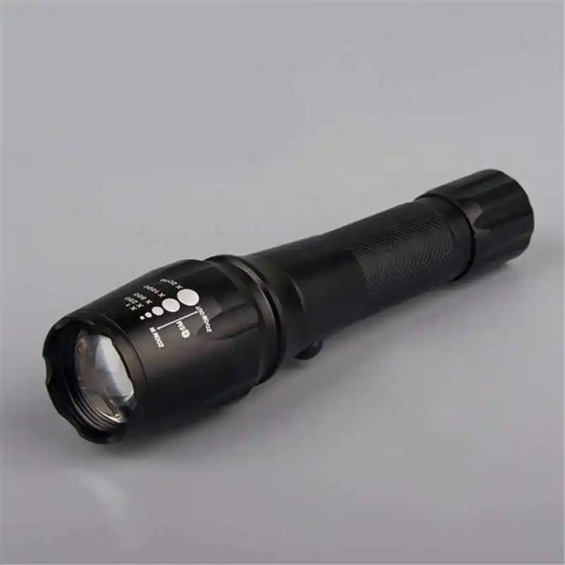 G700 Zoomable XML T6 LED Tactical Flashlight+18650 Battery+Charger+Case lanterna led t6 rechargeable fanatic #4S19 (6)