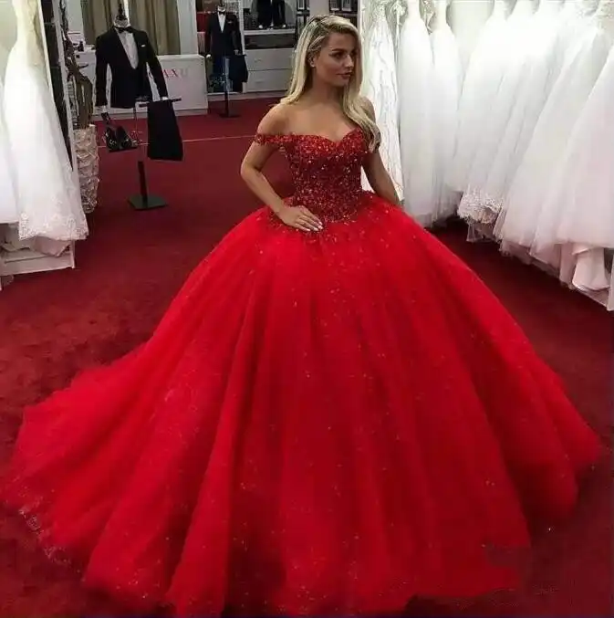 red xv dresses