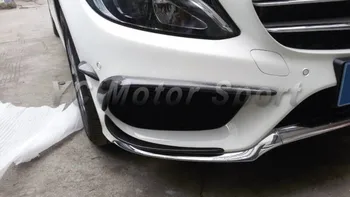 

Car Accessories Carbon Fiber YC Design Style Front Bumper Canard 6pcs Fit For 2014-2015 MB W205 C Class Front Canards