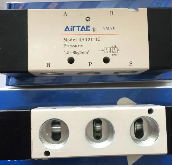 

free shipping 5pcs Air Valve G1/2 Pneumatic Air Control Solenoid Valve Gas Valve Inlet Outlet Exhaust 1/2" 4A420-15