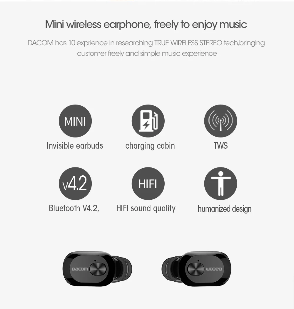 Беспроводные наушники Bluetooth 4,2 наушники мини гарнитура TWS стерео беспроводные наушники с 1100 мАч коробка для IPhone XS XR X телефон