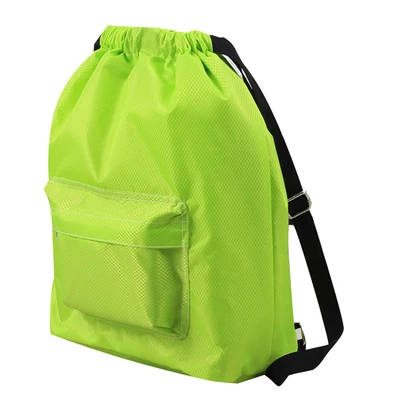 Портативный водонепроницаемая сумка, для плавания рюкзак Плавание бассейн Водонепроницаемый отделение для сухого и мокрого рюкзак на шнурке для водных видов спорта A30 - Цвет: Зеленый цвет