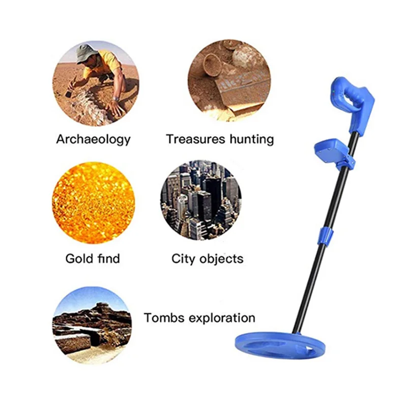 

Industrial Metal Detectors Underground Metal Gold Detector for Kids Children Gift Toy with High Sensitivity Adjustable Shaft