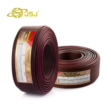 Wholesale enthusiast audio cable 99.99% oxygen-free copper speaker wire surround sound audio cable Free shipping fever speaker wire audio cable professional hifi speaker wire 4n oxygen free copper banana y plug
