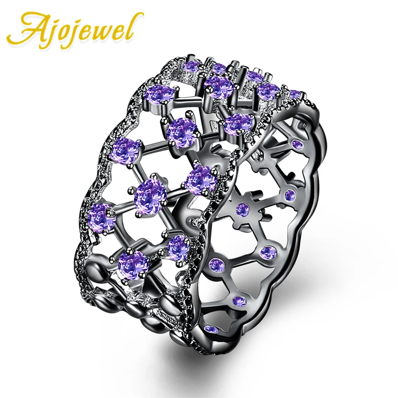 Женское кольцо с фиолетовым камнем размеры 7 9|ring with stone|fashion ringsring fashion |