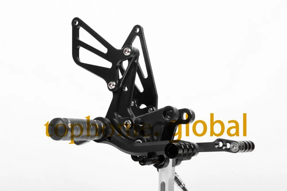 Для Suzuki GSXR750 1996-2005 Черный ЧПУ Rearsets подножки задний комплект GSXR 750 подножек 1997 1998 1999 2000 2001 2002 2003 2004