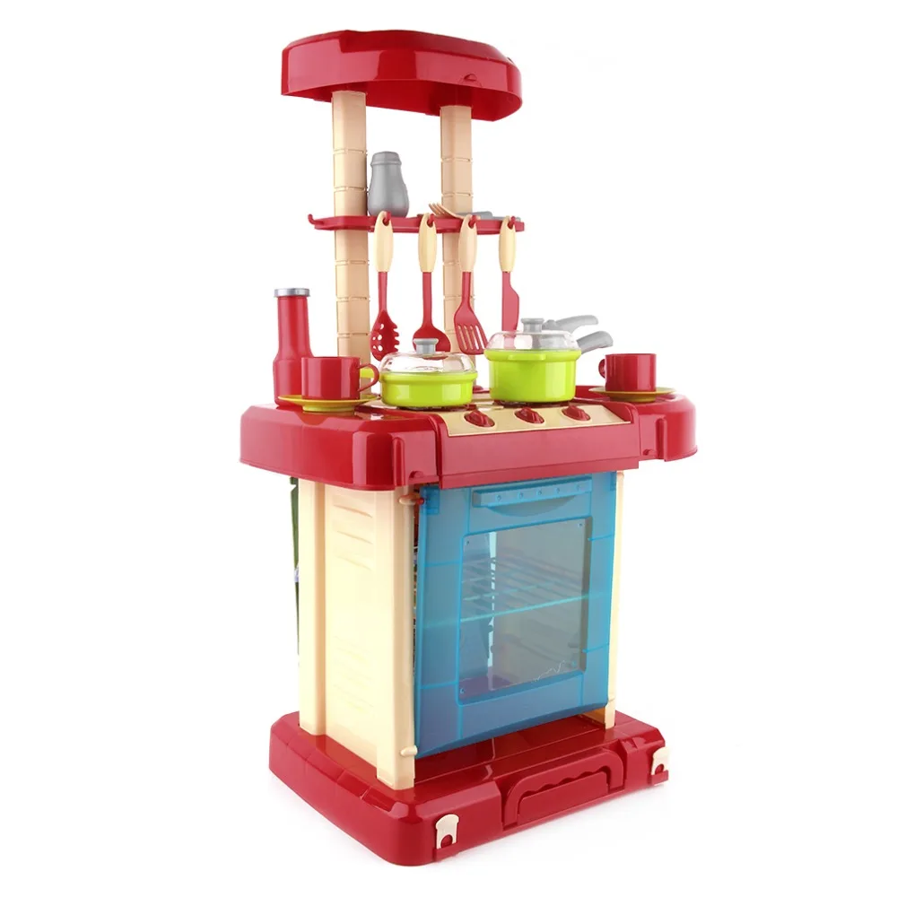 

Christmas Multifunctional Children Play Toy Girl Baby Toy Large Kitchen Cooking Simulation Table Model Utensils Toys