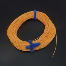 Поделитесь с рыбой 100 футов WF-5F/шт вперед плавающая Летающая основная рыболовная леска 3 цвета зеленый желтый Orang нейлон материал рыбий линии