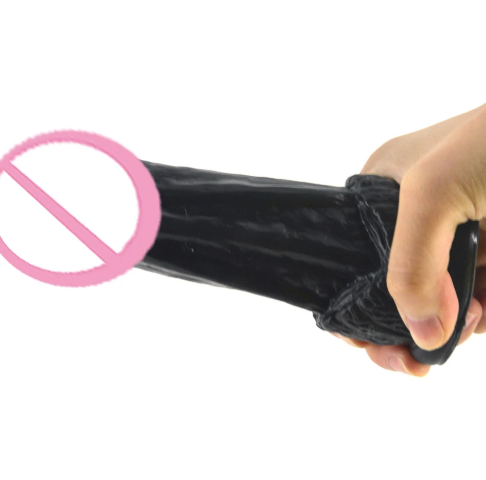 New Thick Dildo Crocodile Skin Sex Toys for Woman Silicone Real Rubber Dick Foreskin,novelty dildo,Adult Toy Sex Products