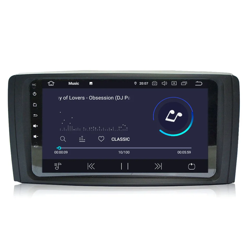 Discount COIKA 9" 2+16G RAM Android 9.0 Car Auto Radio GPS Navi For Mercedes-Benz W251 280 R350 R500 R300 R320 R63 Multimedia WIFI BT OBD 4