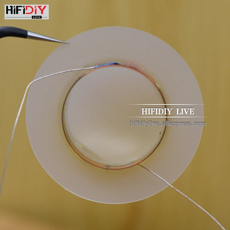 HIFIDIY LIVE 1 дюйм 25,4 мм 25,5 мм твитеры звуковая катушка молочно-белый пластиковый жесткий мембранный ВЧ динамик запасные аксессуары Запчасти