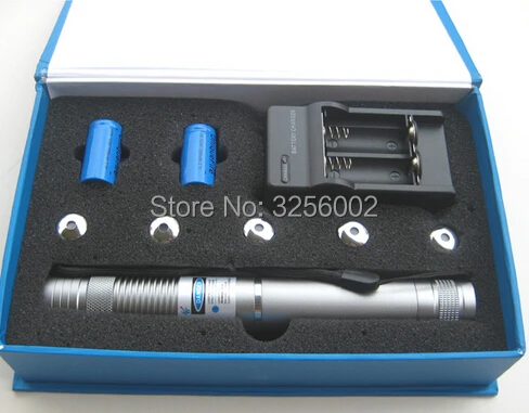 

HOT! high quality Military blue Light laser pointers 450nm 100000m Flashlight Beam PPT 5 star caps+gift box PPT LAZER Hunting