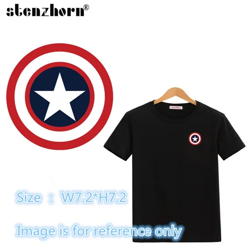 Железный пластырь с героями мультфильмов «Капитан Америка» для одежды, теплопередача для DIY футболок, одежды для ковбойской куртки, гладильная наклейка - Цвет: cartoon-S-09