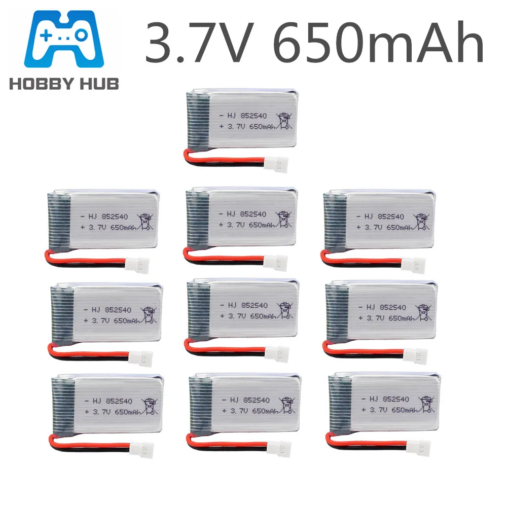 

Литий-полимерный аккумулятор для дрона SYMA X5C X5, 852540 в, 650 мАч, H5C, X5SW, 10 шт.