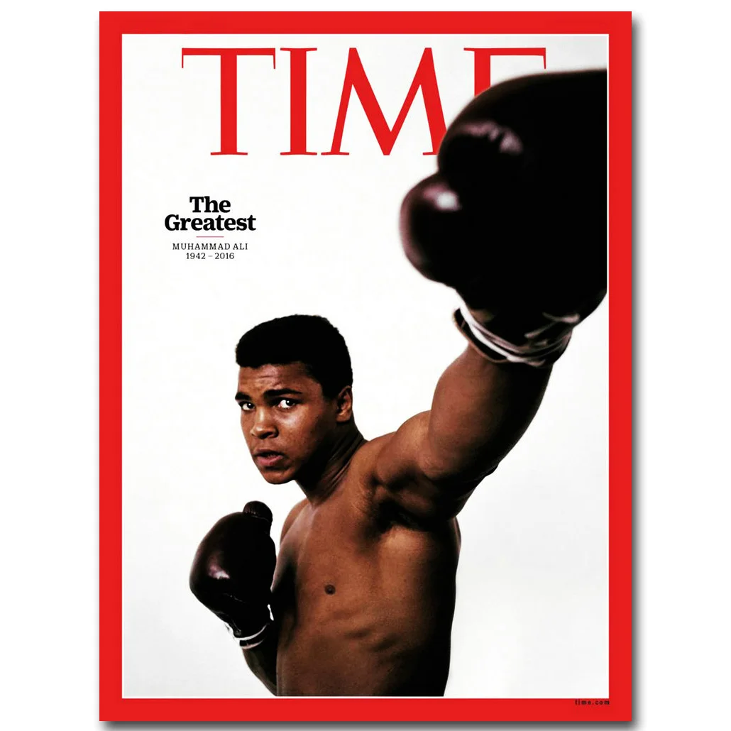 

Muhammed Ali The King of Boxing Art Silk Fabric Poster 13x20 24x36 inch Boxing Sport Pictures for Living Room Wall Decor 004