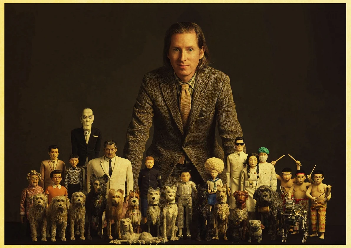 Фильм Wes Anderson фильм Остров собак странные Ретро плакат крафт-бумага для интерьера Бар Кафе детская комната декоративная живопись