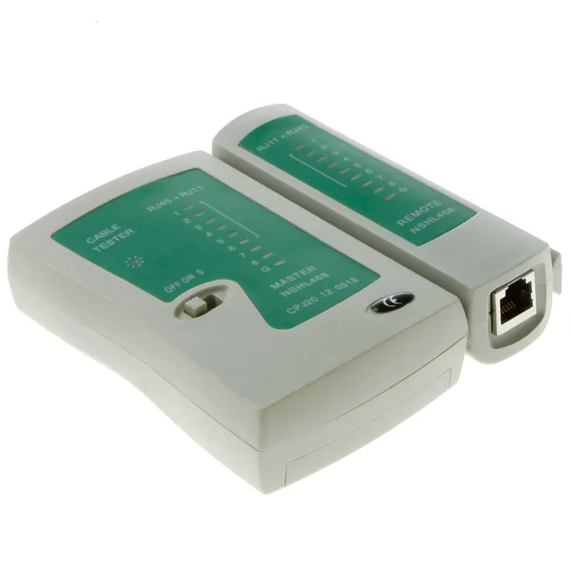 JIO-F blanc et vert Testeur de câble réseau professionnel RJ45 RJ11 RJ12 CAT5 UTP LAN Testeur de câble Détecteur Outils de test à distance Mise en réseau 
