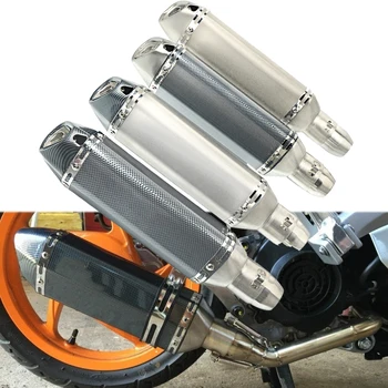 

FOR YAHAMA ER6N Z750 CB400 51MM Universal Motorcycle Exhaust Muffler Pipe Stainless Steel Tail Escape Moto Exhaust Modified Pipe