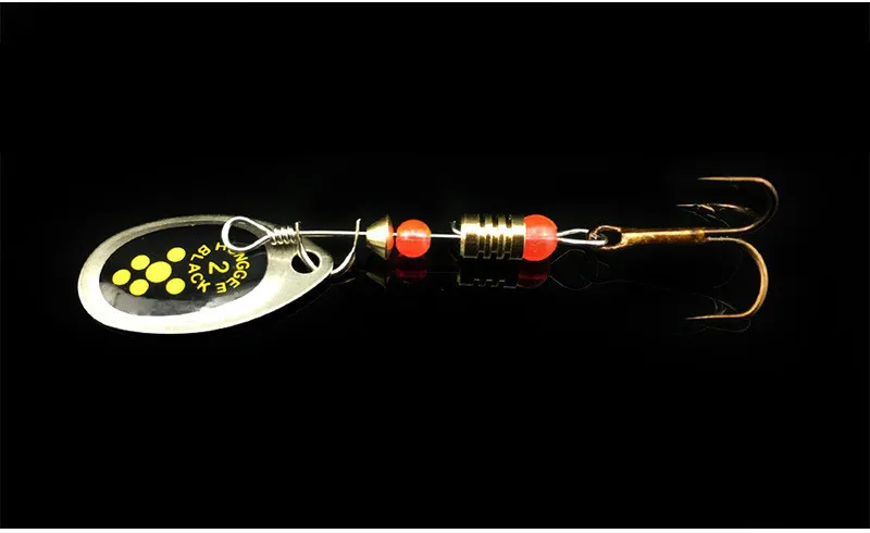 Colorful Painted Metal Spoon Spinner Lure with Treble Hooks 6cm 2.5g Metal Sequins Jig Bait Fishing Accessories (4)