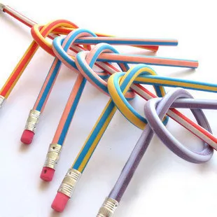 

4pcs Korea Cute Stationery Colorful Flexible Soft Pencil with Eraser Student School Office Use