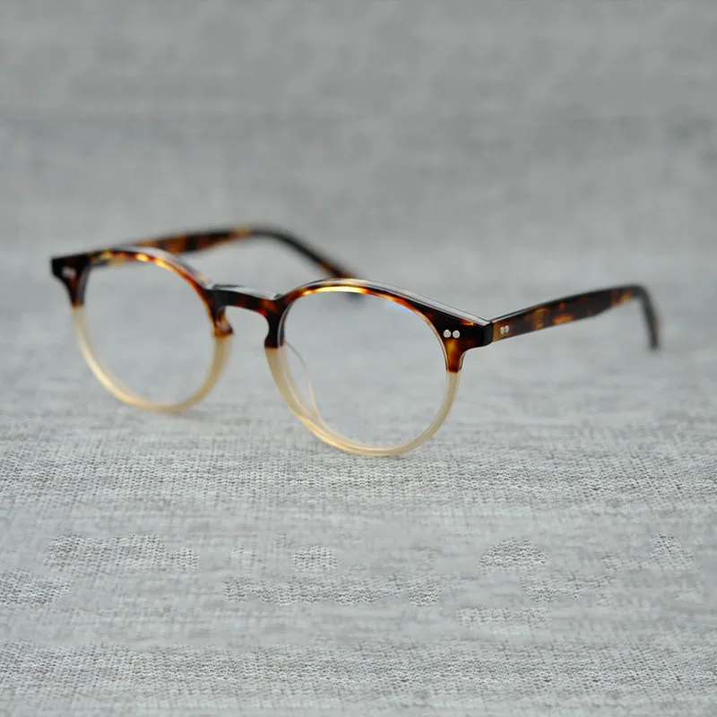 

Tianou Acetate Retro Full Rim Optical Eyeglasses Frame For Women and Men Eyewear 4 color 5241 glasses frame size: 50-20-145