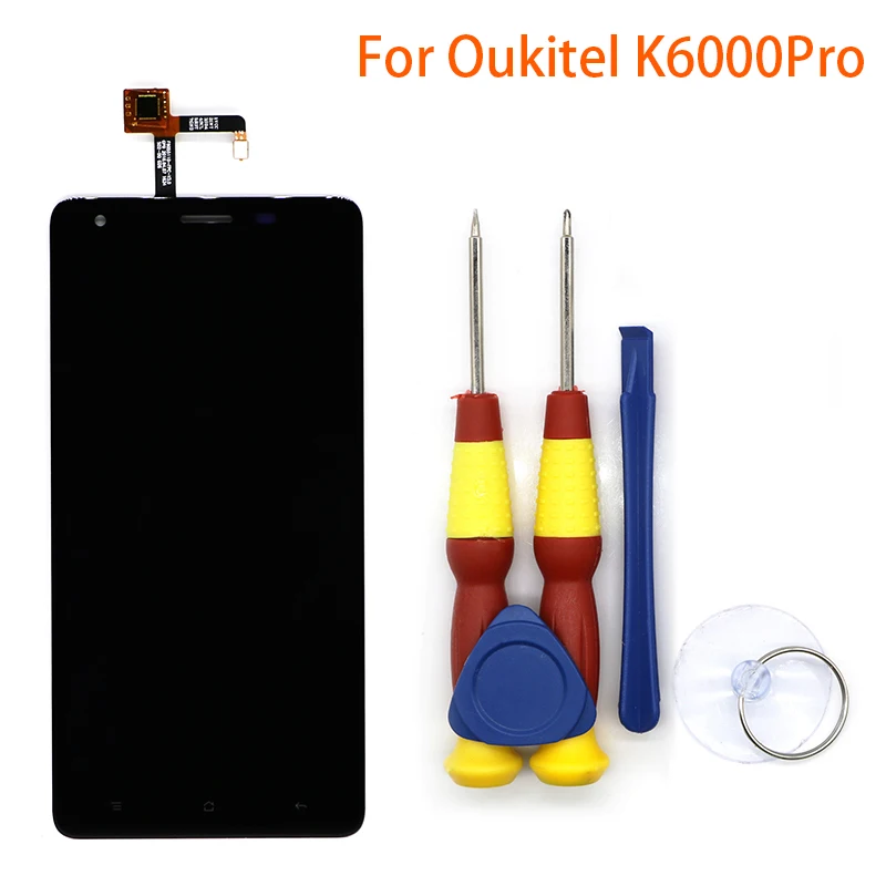

New original Touch Screen Touch Panel For Oukitel K6000 pro Replacement Parts + Disassemble Tool+3M adhesive