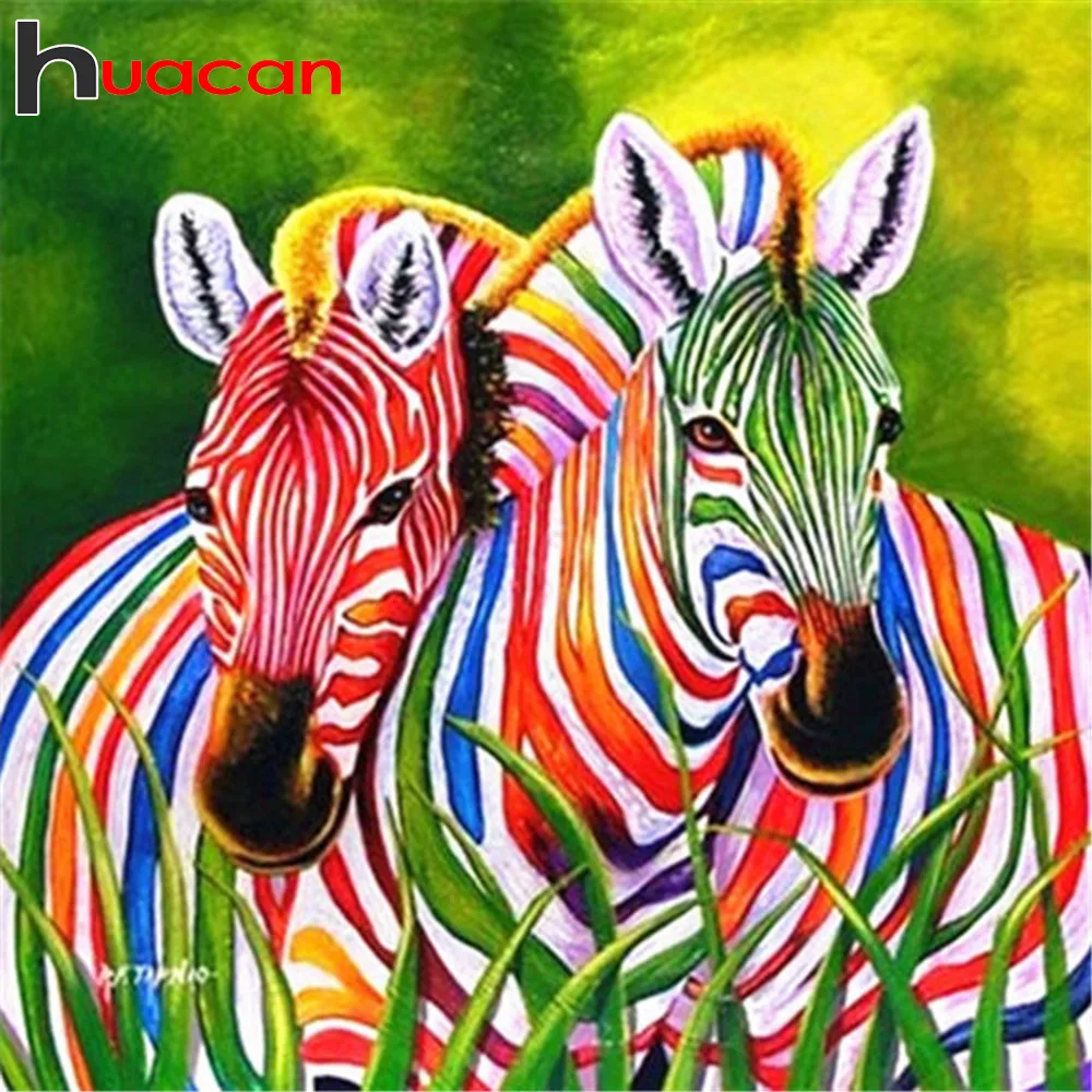 

Huacan 5D Diamond Painting Animal Zebra Embroidery Sale Singer Full Square/Round Cross Stitch Mosaic Home Decor Drop Ship