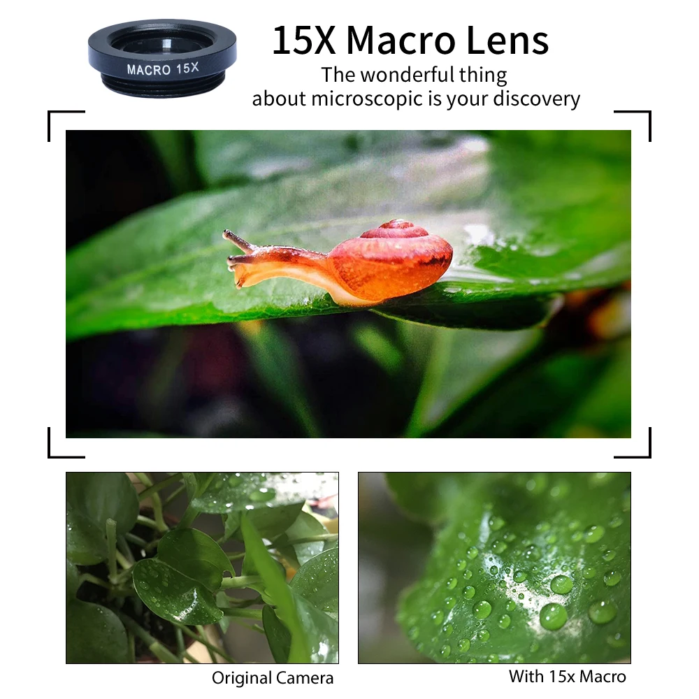 Phone Lens 12X Telephoto Zoom Lentes Telescope Tripod Holder Fisheye Wide Angle Macro Lenses Microscope For Huawei P7 P8 Lite P9 mobile phone camera lens