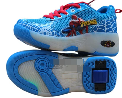 spiderman heelys