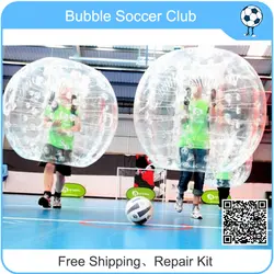 Бесплатная доставка Популярные и сумасшедшие бампер мяч, человека bubble ball, Надувные пузырь футбол, ТПУ Bubble футбол распродажа