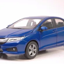 1:18 литая под давлением модель для Honda City синяя Игрушечная машина из сплава миниатюрная коллекция подарки ДЖАЗ Fit