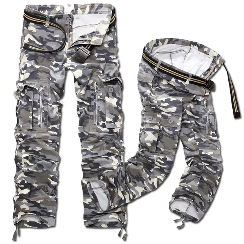 Бренд 7 цветов Плюс размер горячие продажи Военные мужские брюки карго Свободные повседневные армейские мешковатые брюки для мужчин