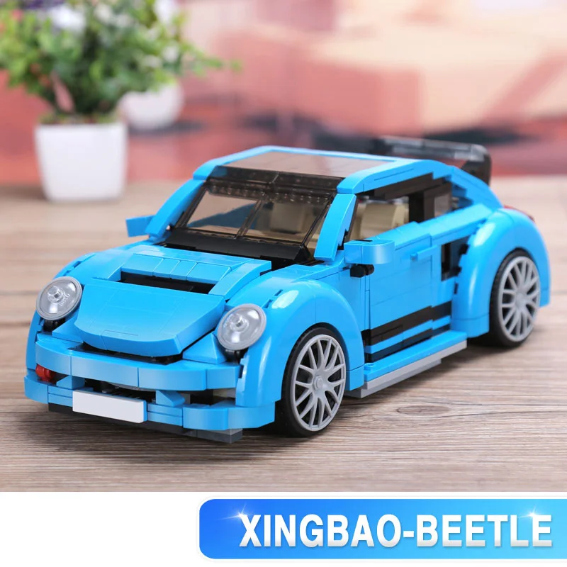 Xingbao Technic автомобильные блоки 944 шт. Volkswagen Beetle автомобиль строительные игрушки для