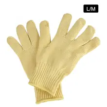 Защитные перчатки 1 пара стальной проволоки уровень 4 выреза/Уровень 5 устойчивые к порезам Нескользящие защитные перчатки сетчатые рабочие перчатки