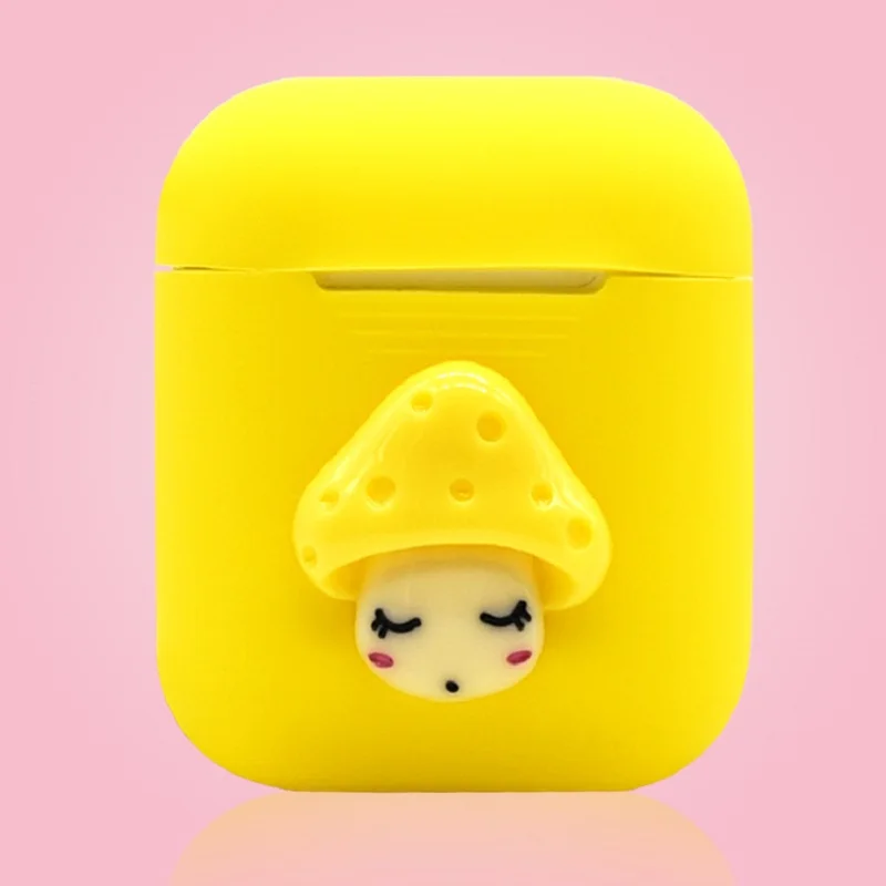 Мультфильм airpods силиконовый чехол с брелком для Apple Обложка защитный