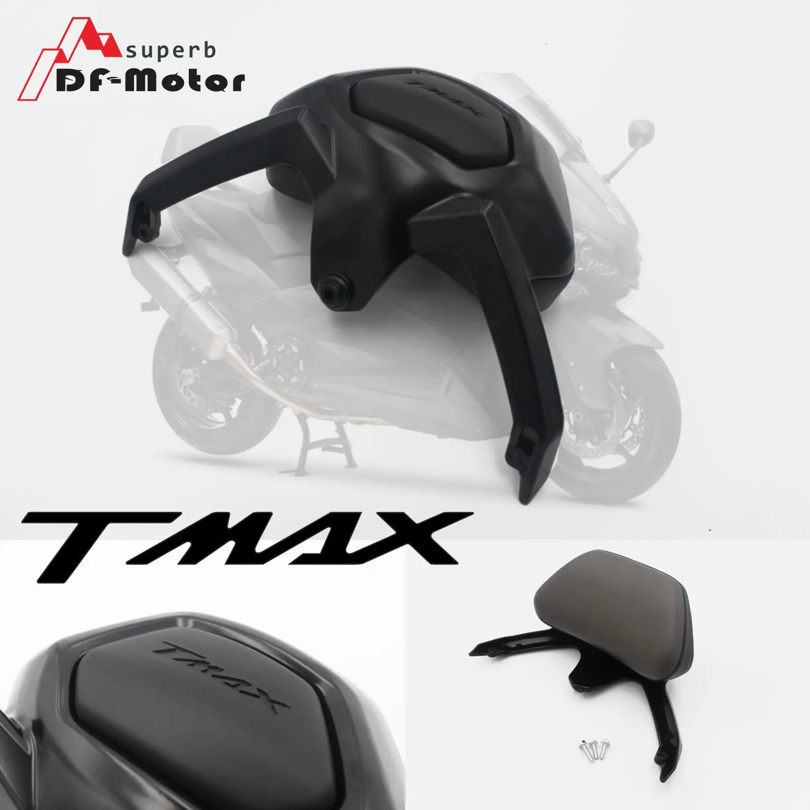 Для YAMAHA T-MAX TMAX 530 TMAX530 2012 2013 Аксессуары для мотоциклов спинка пассажирская спинка оставаться черный, серебристый цвет