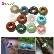 12-24 шт./пакет натуральный камень волосы бусины, бусины с большим отверстием, дредлоки, для увеличения объема, бусины заколки для волос бусины для косы расходных материалов для изготовления ювелирных изделий, дредлоки, для увеличения объема, аксессуары