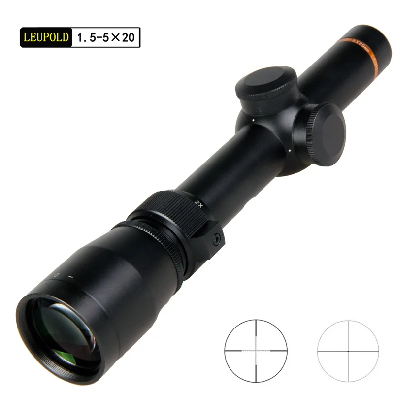 high-quality Leupold1.5-5X20 Optical Sight Riflescope military use Outdoor Hunting Scope Air Rifle Sniper rifle special cope